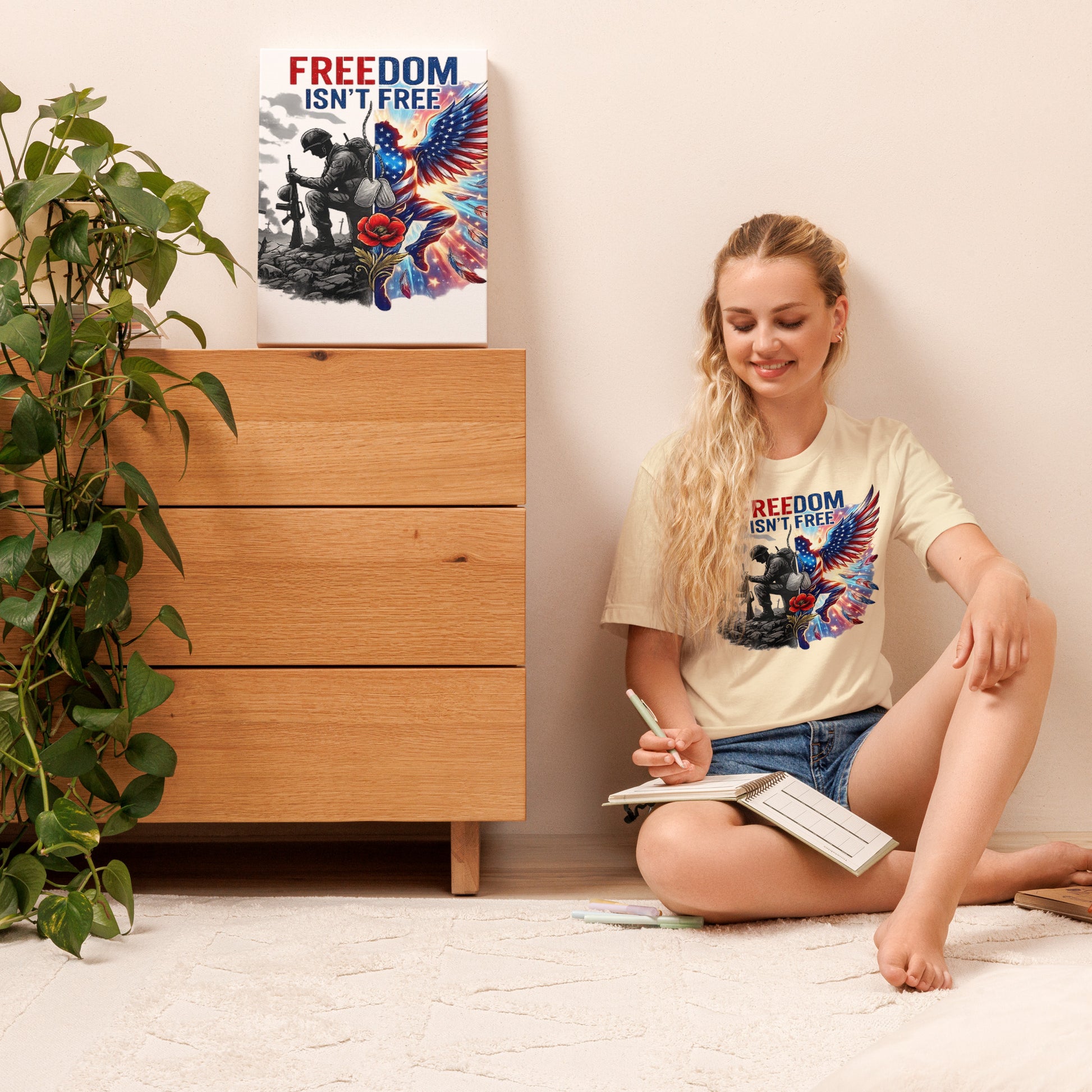 Faith to Freedom Christian Military T-Shirt | Faith-Based Apparel