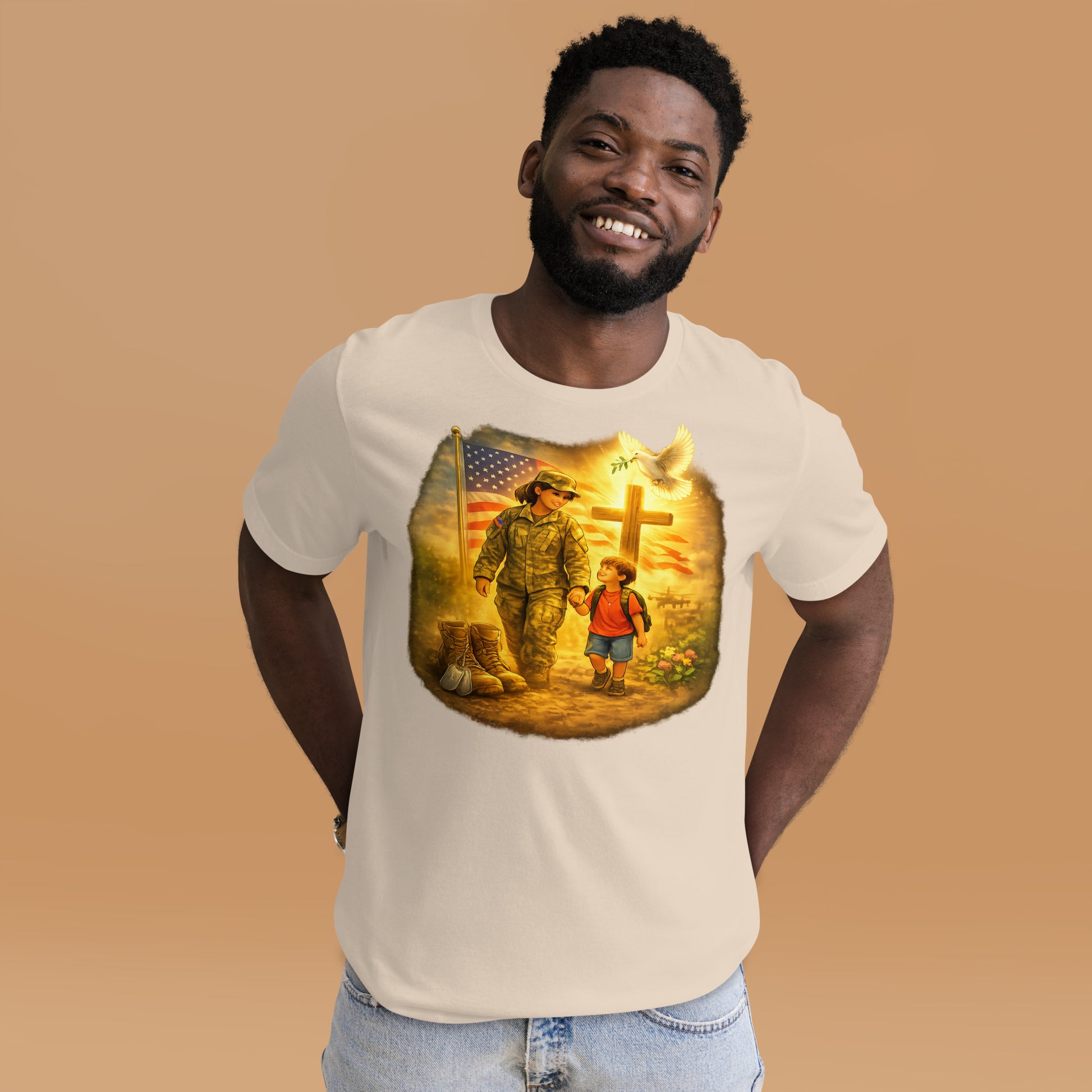 Faith to Freedom Christian Military T-Shirt | Faith-Based Apparel