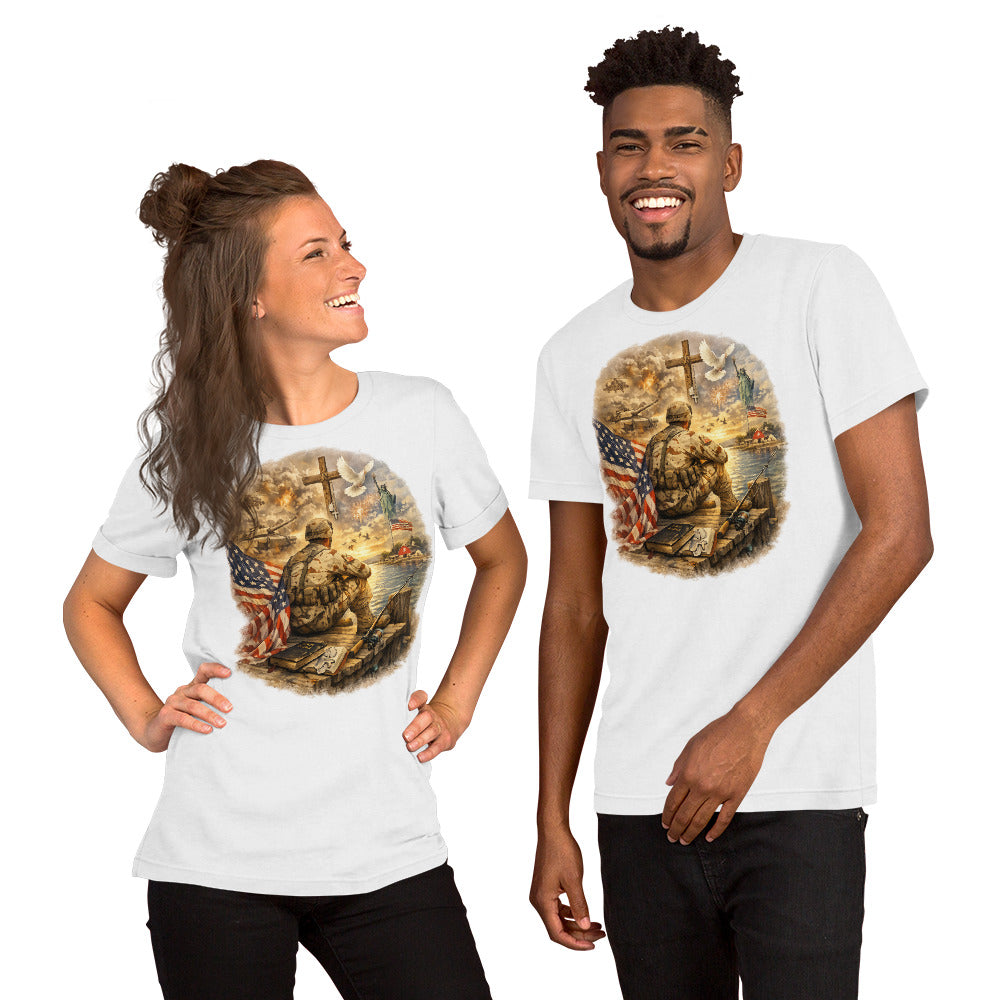 Faith to Freedom Christian Military T-Shirt | Faith-Based Apparel