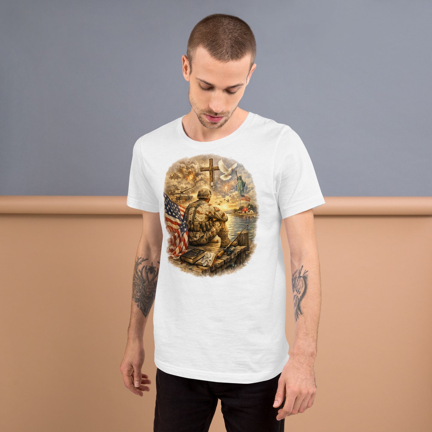 Faith to Freedom Christian Military T-Shirt | Faith-Based Apparel