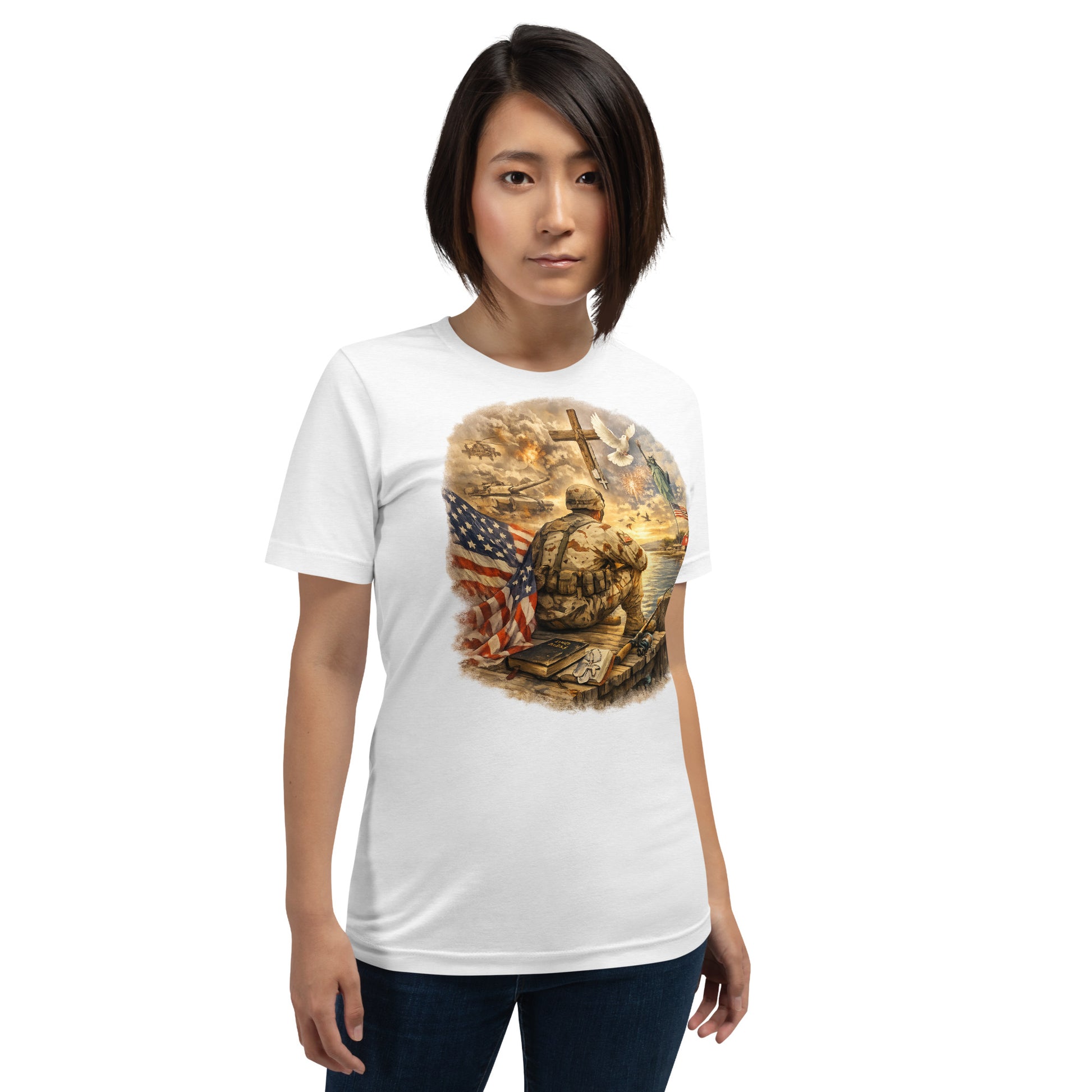 Faith to Freedom Christian Military T-Shirt | Faith-Based Apparel