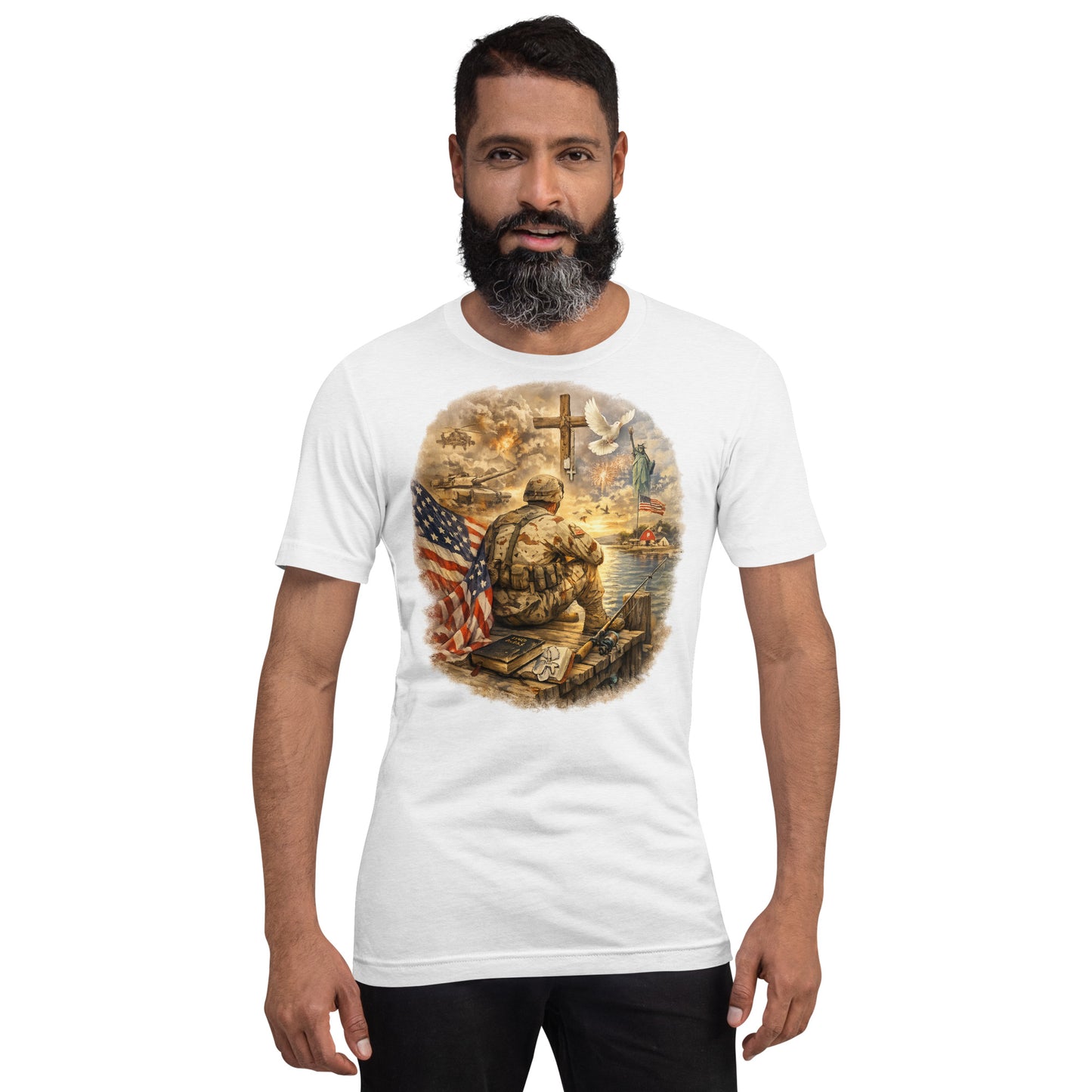 Faith to Freedom Christian Military T-Shirt | Faith-Based Apparel