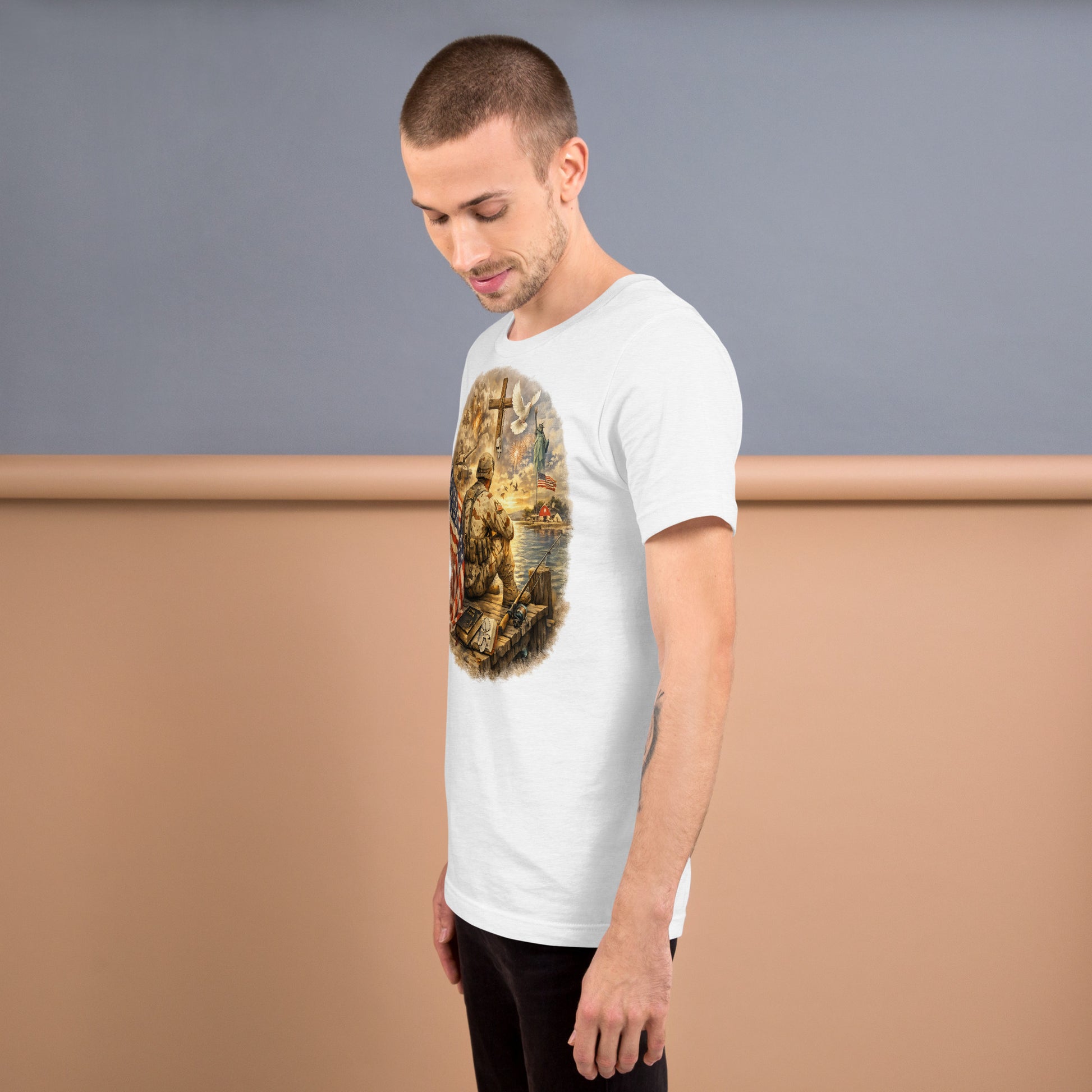Faith to Freedom Christian Military T-Shirt | Faith-Based Apparel