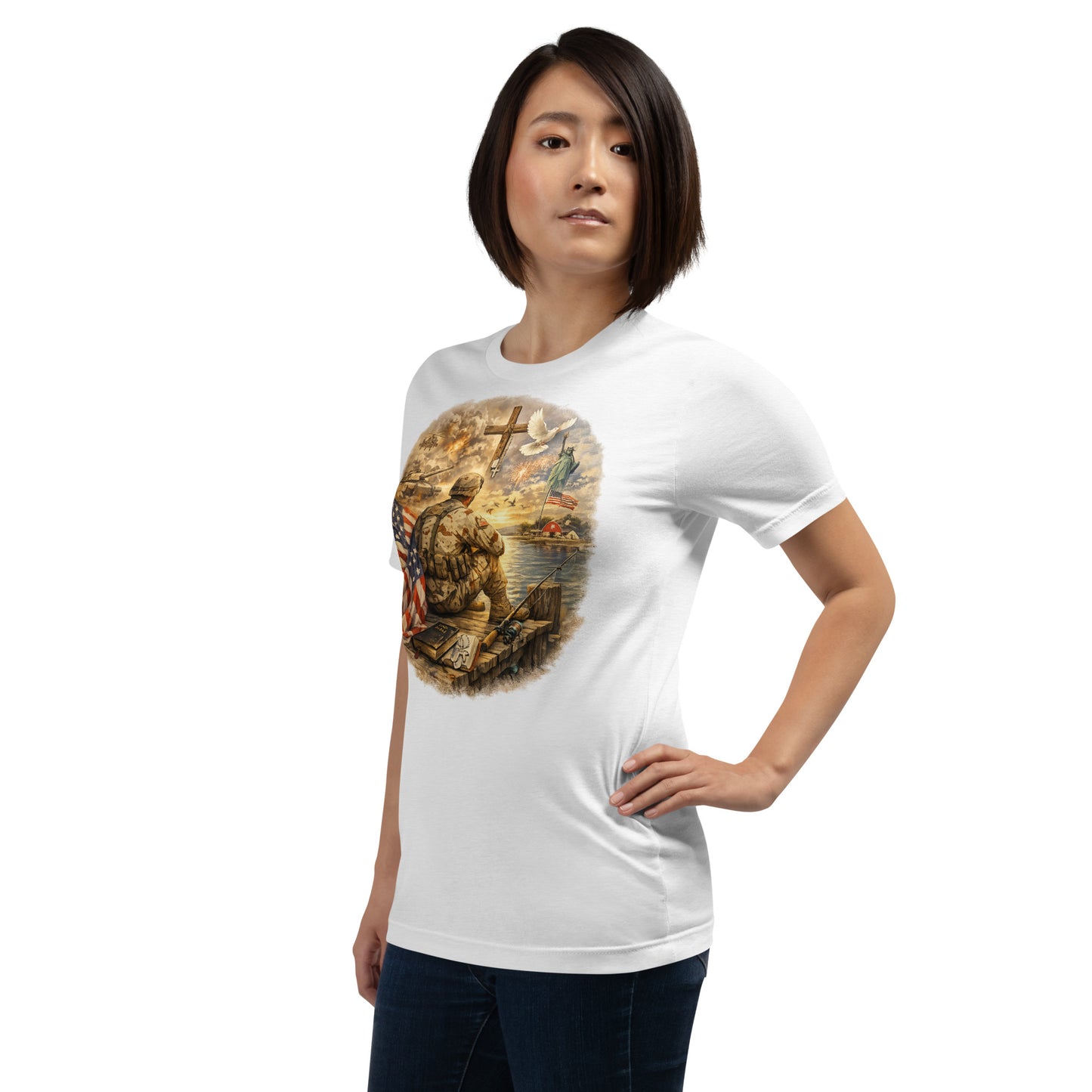Faith to Freedom Christian Military T-Shirt | Faith-Based Apparel