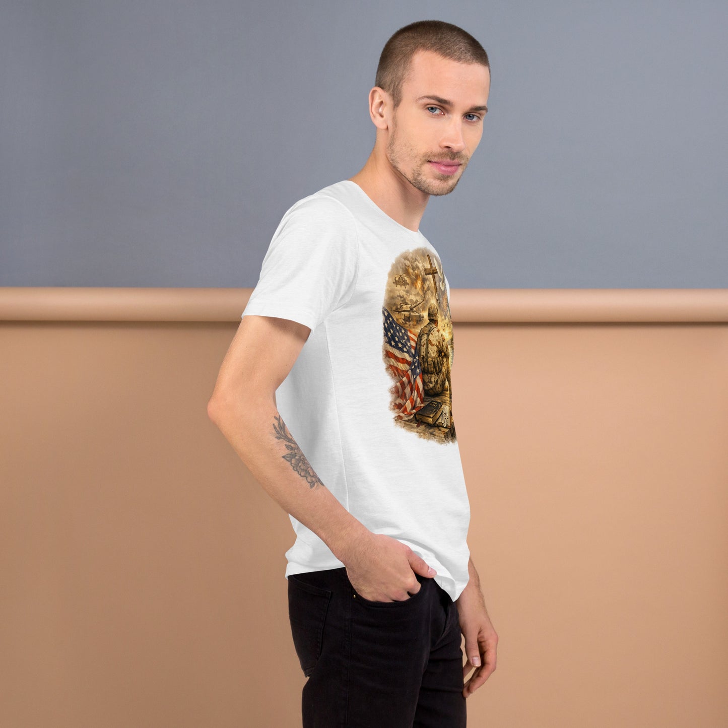 Faith to Freedom Christian Military T-Shirt | Faith-Based Apparel