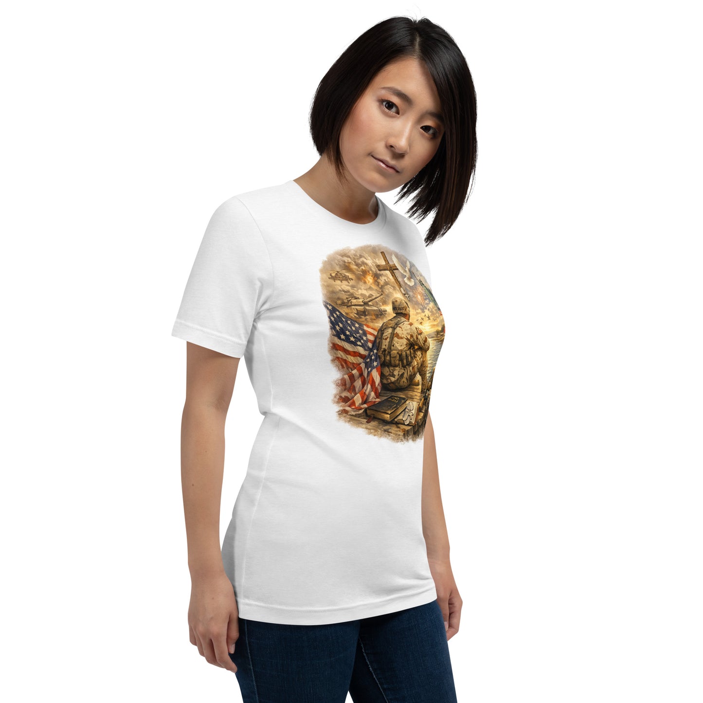Faith to Freedom Christian Military T-Shirt | Faith-Based Apparel