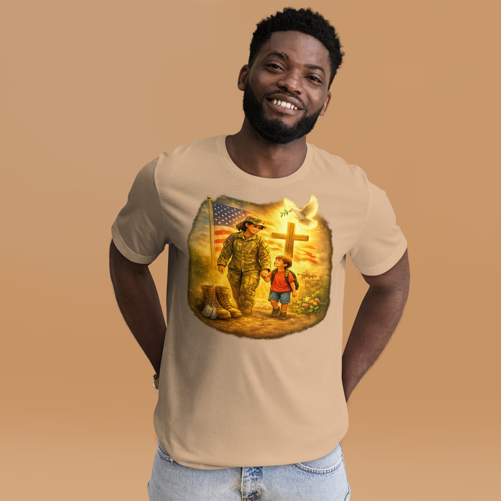 Faith to Freedom Christian Military T-Shirt | Faith-Based Apparel