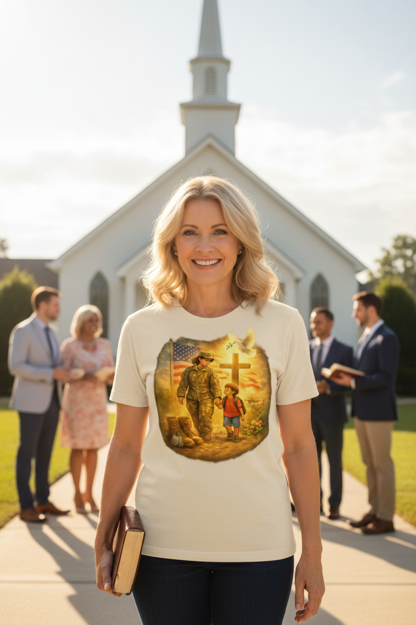 White Woman Church Mockup
