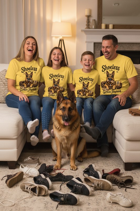 Whole Family No Shoes
