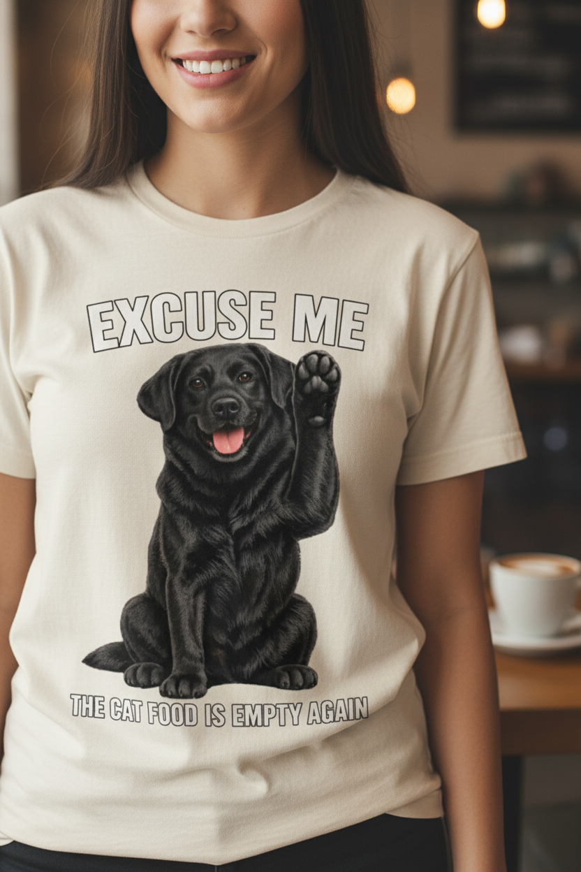 Woman at coffee shop, cream tee zoomed in