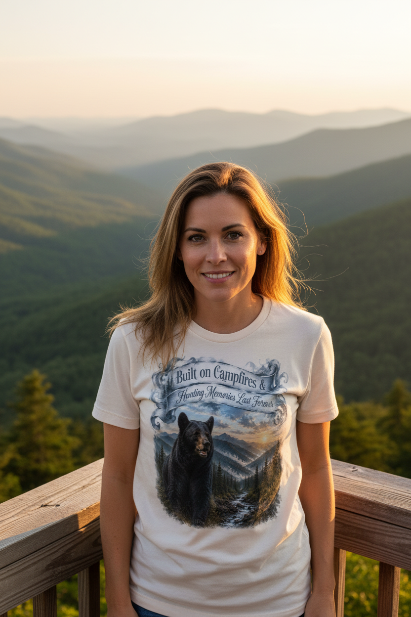 Woman at Smoky Mountain Overlook
