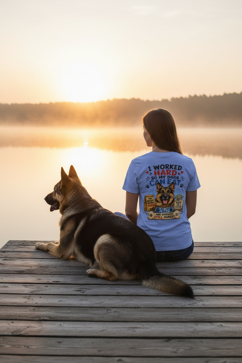Woman on Dock Sunrise