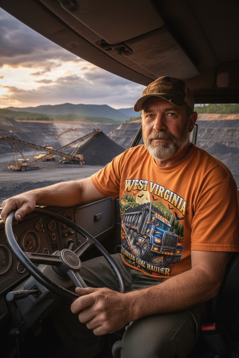 WV Halloween Coal Hauler - Truck Driver in Cab